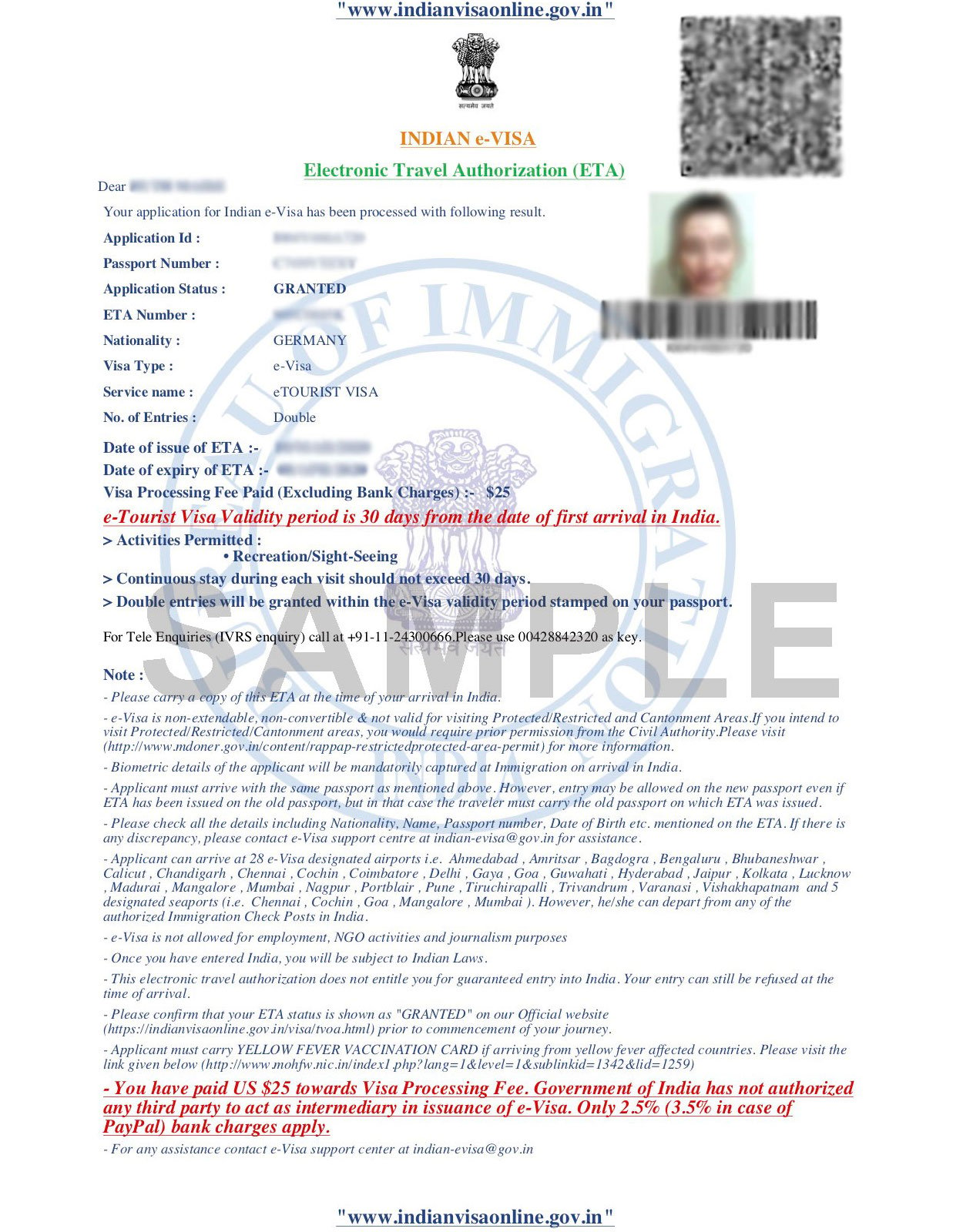 India visa online